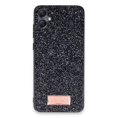 BUĞZ Onegif Samsung Galaxy A05 Bright Simli Kapak - Siyah