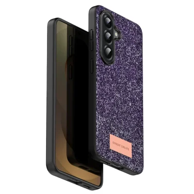 BUĞZ Onegif Samsung Galaxy A17 5g Bright Simli Kapak - Derin Mor