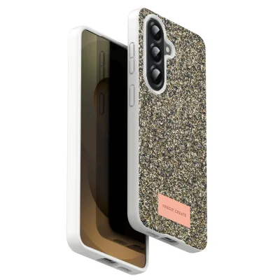 BUĞZ Onegif Samsung Galaxy A17 5g Bright Simli Kapak - Gold