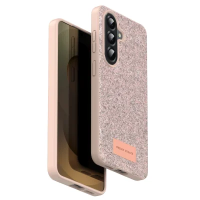 BUĞZ Onegif Samsung Galaxy A17 5g Bright Simli Kapak - Pembe