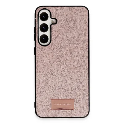 BUĞZ Onegif Samsung Galaxy A25 5g Bright Simli Kapak - Pembe