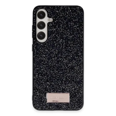 BUĞZ Onegif Samsung Galaxy A55 5g Bright Simli Kapak - Siyah