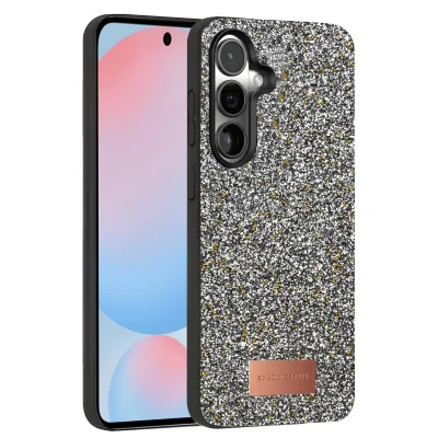 BUĞZ Onegif Samsung Galaxy S24 Plus Bright Simli Kapak - Gold