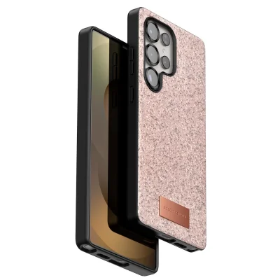 BUĞZ Onegif Samsung Galaxy S25 Ultra Bright Simli Kapak - Pembe