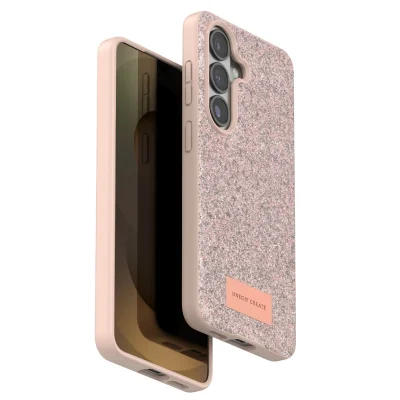 BUĞZ Onegif Samsung Galaxy S26 Bright Simli Kapak - Pembe