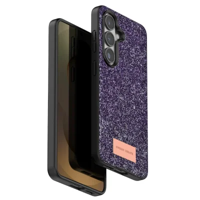 BUĞZ Onegif Samsung Galaxy S26 Plus Bright Simli Kapak - Derin Mor