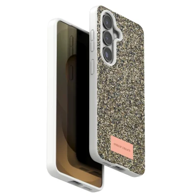 BUĞZ Onegif Samsung Galaxy S26 Plus Bright Simli Kapak - Gold