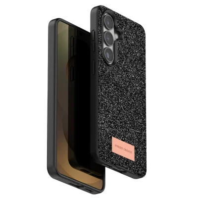 BUĞZ Onegif Samsung Galaxy S26 Plus Bright Simli Kapak - Siyah