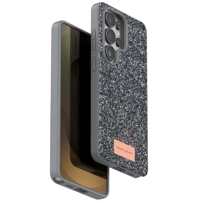 BUĞZ Onegif Samsung Galaxy S26 Ultra Bright Simli Kapak - Gümüş