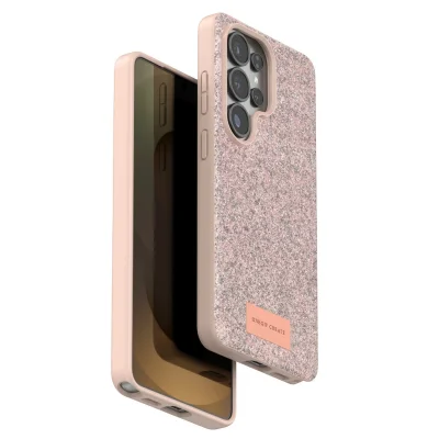 BUĞZ Onegif Samsung Galaxy S26 Ultra Bright Simli Kapak - Pembe