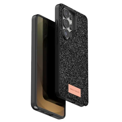 BUĞZ Onegif Samsung Galaxy S26 Ultra Bright Simli Kapak - Siyah