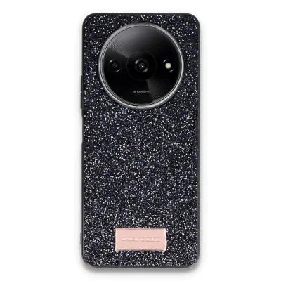 BUĞZ Onegif Xiaomi Redmi A3 4g Bright Simli Kapak - Siyah