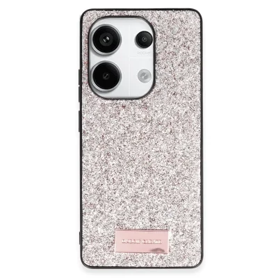 BUĞZ Onegif Xiaomi Redmi Note 13 Pro 4g Bright Simli Kapak - Gold