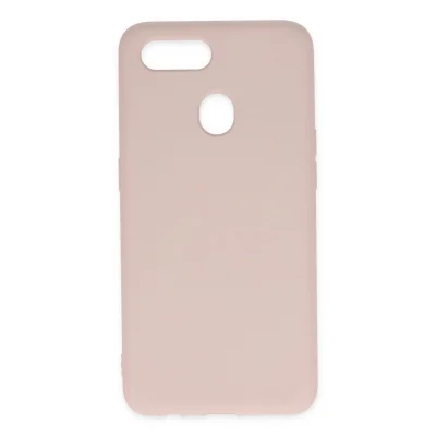 BUĞZ Oppo A12 Kılıf Nano İçi Kadife Silikon - Pudra