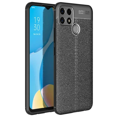BUĞZ Oppo A15 Kılıf Auto Focus Kapak - Siyah