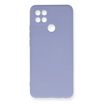 BUĞZ Oppo A15 Kılıf Nano İçi Kadife Silikon - Lila