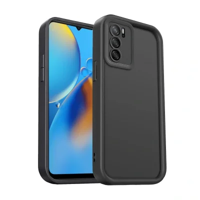 BUĞZ Oppo A16 Kılıf Viera Silikon - Siyah