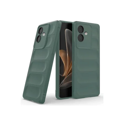 BUĞZ Oppo A3 Kılıf Optimum Silikon - Koyu Yeşil