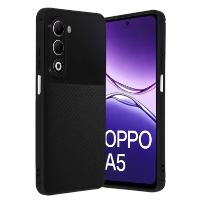 BUĞZ Oppo A5 4g Auto Focus Karbon Kapak - Siyah
