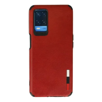 BUĞZ Oppo A54 4g Kılıf Loop Deri Silikon - Kırmızı