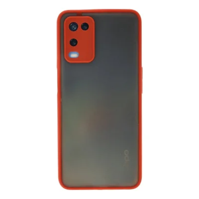 BUĞZ Oppo A54 4g Kılıf Montreal Silikon Kapak - Kırmızı