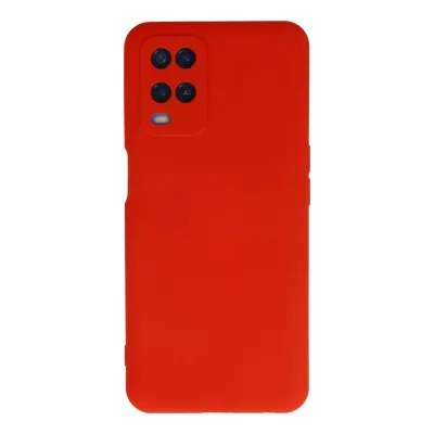 BUĞZ Oppo A54 4g Kılıf Nano İçi Kadife Silikon - Kırmızı