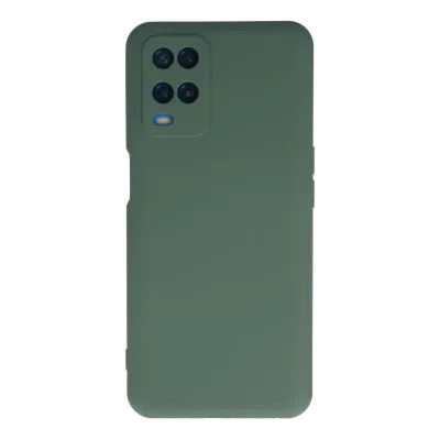 BUĞZ Oppo A54 4g Kılıf Nano İçi Kadife Silikon - Koyu Yeşil