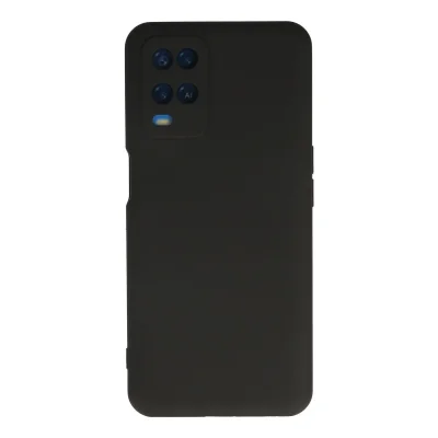 BUĞZ Oppo A54 4g Kılıf Nano İçi Kadife Silikon - Siyah