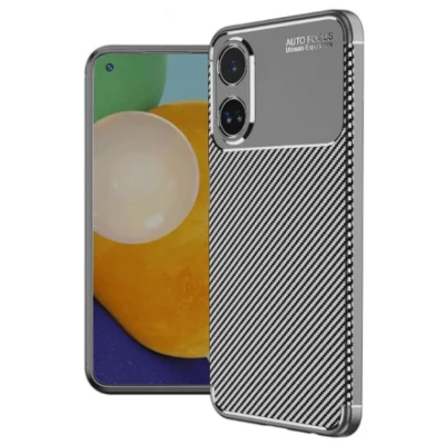 BUĞZ Oppo A60 Kılıf Auto Focus Karbon Kapak - Gri