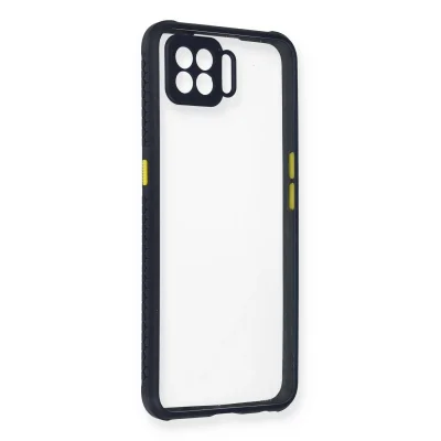 BUĞZ Oppo A73 Kılıf Miami Şeffaf Silikon - Lacivert