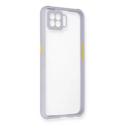 BUĞZ Oppo A73 Kılıf Miami Şeffaf Silikon - Lila