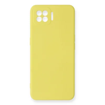 BUĞZ Oppo A73 Kılıf Nano İçi Kadife Silikon - Sarı