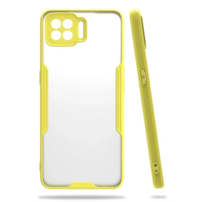 BUĞZ Oppo A73 Kılıf Platin Silikon - Sarı