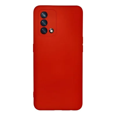 BUĞZ Oppo A74 4g Kılıf Nano İçi Kadife Silikon - Kırmızı