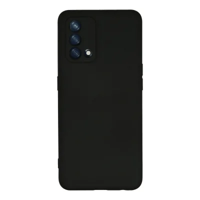 BUĞZ Oppo A74 4g Kılıf Nano İçi Kadife Silikon - Siyah