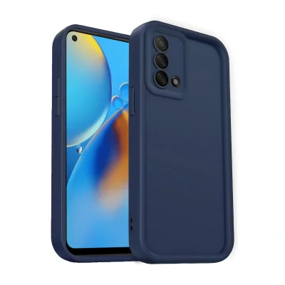 BUĞZ Oppo A74 4g Kılıf Viera Silikon - Lacivert