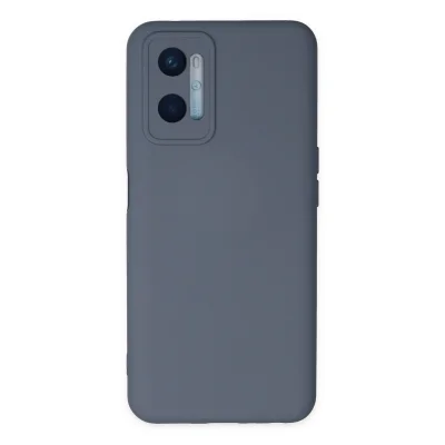 BUĞZ Oppo A96 Kılıf Nano İçi Kadife Silikon - Gri
