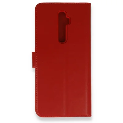 BUĞZ Oppo Reno 2z Kılıf Trend S Plus Kapaklı Kılıf - Kırmızı