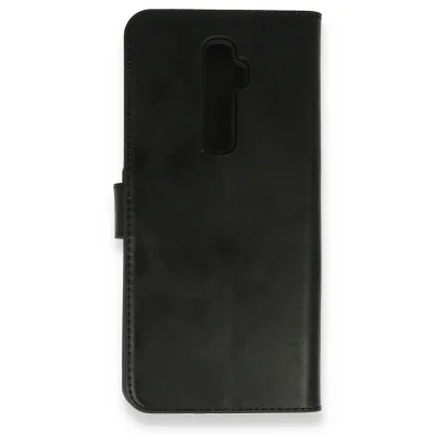 BUĞZ Oppo Reno 2z Kılıf Trend S Plus Kapaklı Kılıf - Siyah