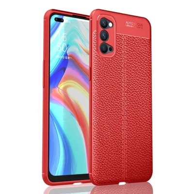 BUĞZ Oppo Reno 4 Kılıf Auto Focus Kapak - Kırmızı