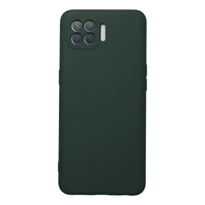 BUĞZ Oppo Reno 4 Lite Kılıf Nano İçi Kadife Silikon - Koyu Yeşil