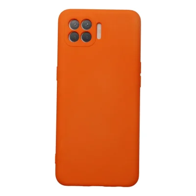 BUĞZ Oppo Reno 4 Lite Kılıf Nano İçi Kadife Silikon - Turuncu