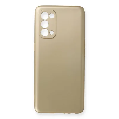 BUĞZ Oppo Reno 5 Kılıf First Silikon - Gold