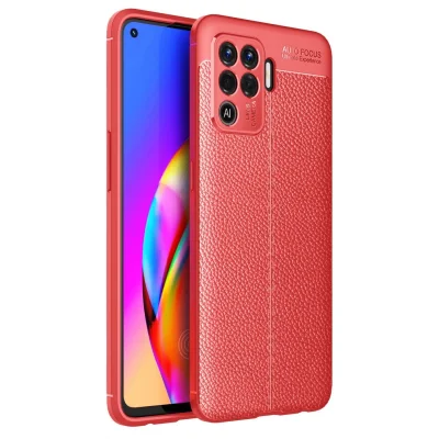 BUĞZ Oppo Reno 5 Lite Kılıf Auto Focus Kapak - Kırmızı