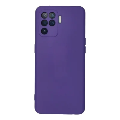 BUĞZ Oppo Reno 5 Lite Kılıf Nano İçi Kadife Silikon - Mor
