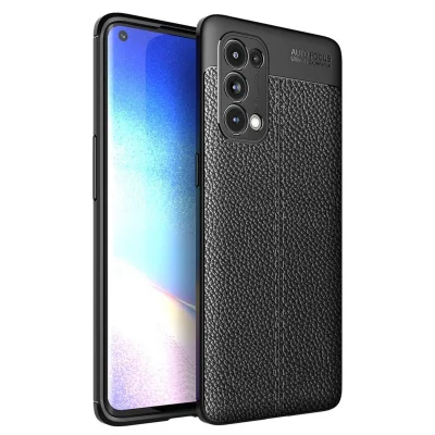 BUĞZ Oppo Reno 5 Pro Kılıf Auto Focus Kapak - Siyah