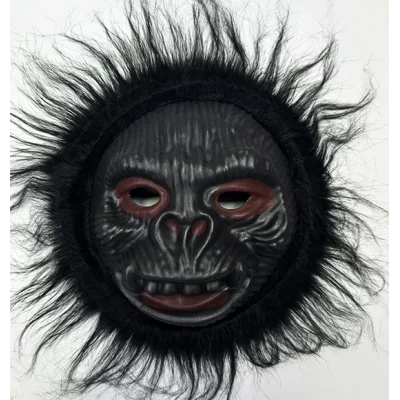 BUĞZ Orangutan Maskesi - Maymun Maskesi - Goril Maskesi Yetişkin Çocuk Uyumlu Siyah Renk Model 2