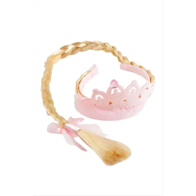 BUĞZ Örgülü Prenses Damla Taşlı Taç