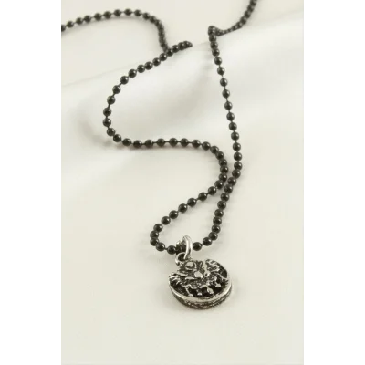  Osmanlı Bayrağı Top Zincirli Erkek Kolye