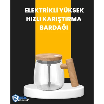 BUĞZ Otomatik Karıştırıcı Kupa – Su Geçirmez, Isıtmalı, USB Altlıklı